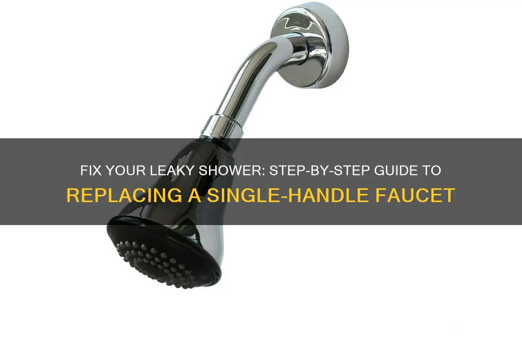 how to replace a leaky single handle shower faucet