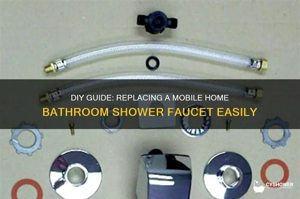 how to replace a mobile home bathroom 4 shower faucet