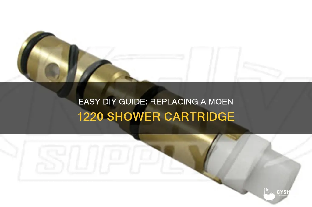 how to replace a moen 1220 cartridge shower