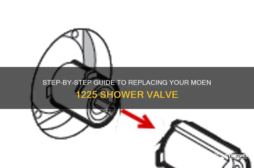 how to replace a moen 1225 shower valve