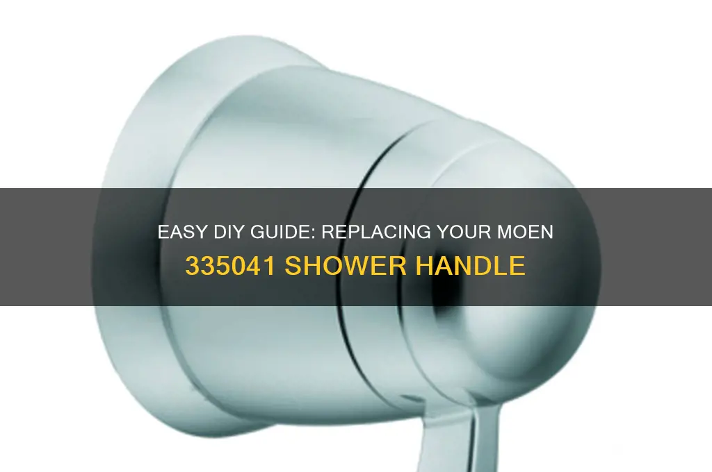 how to replace a moen 335041 shower handel