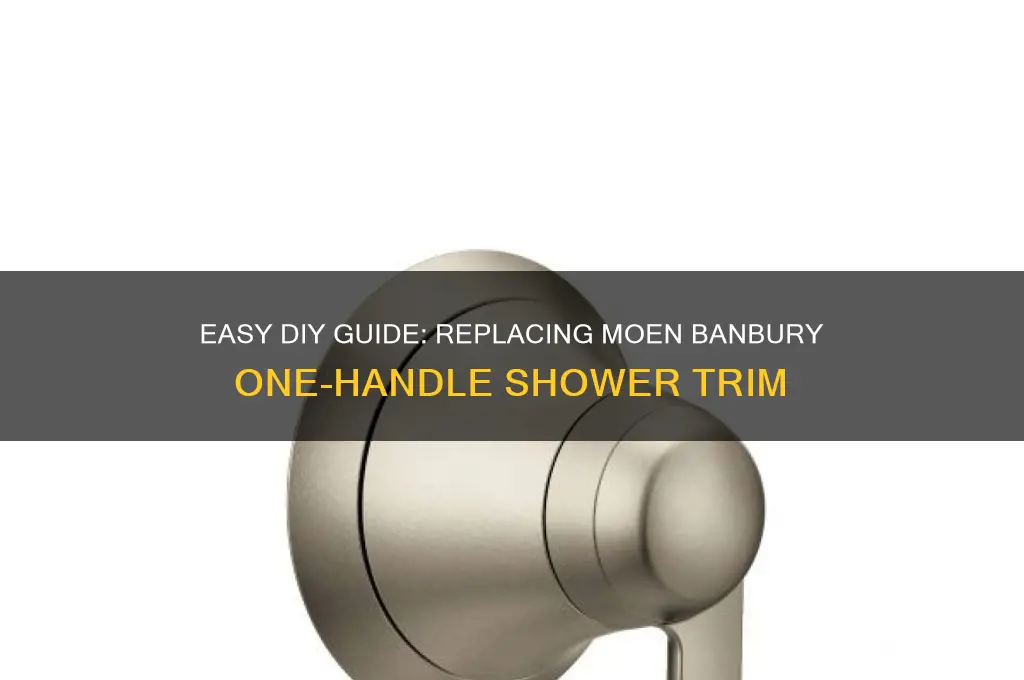 how to replace a moen banbury one handle shower trim