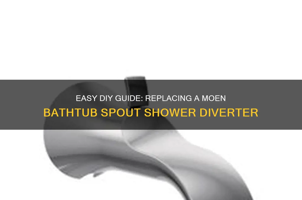 how to replace a moen bathtub spout shower diverter