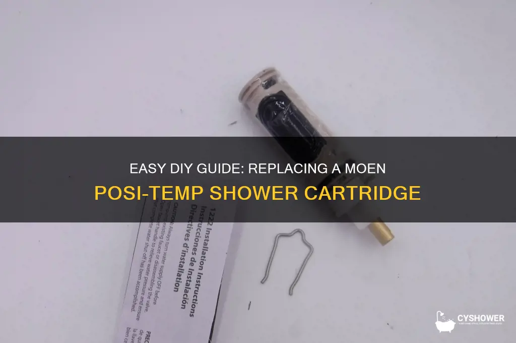how to replace a moen posi-temp shower cartridge