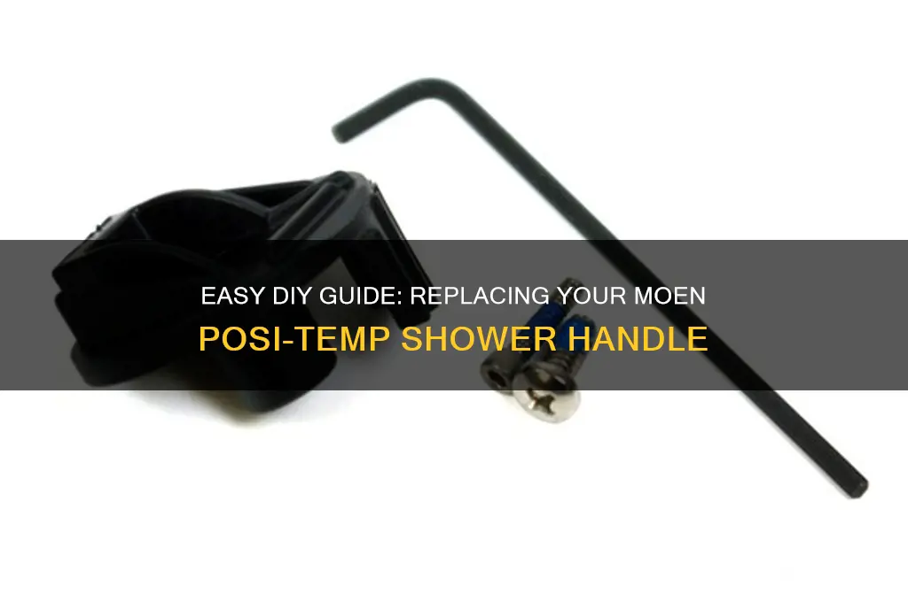 how to replace a moen posi temp shower handle
