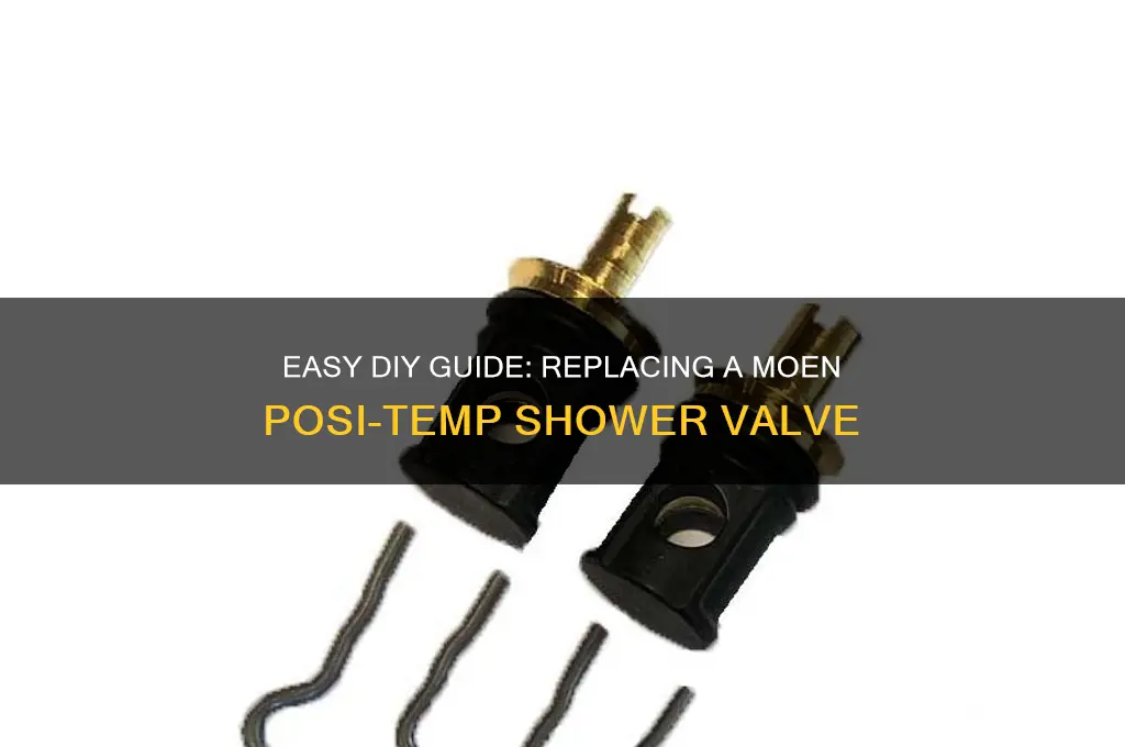 how to replace a moen posi temp shower valve