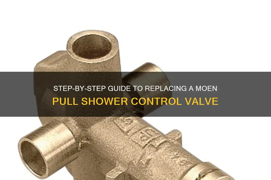 how to replace a moen pull shower control valve