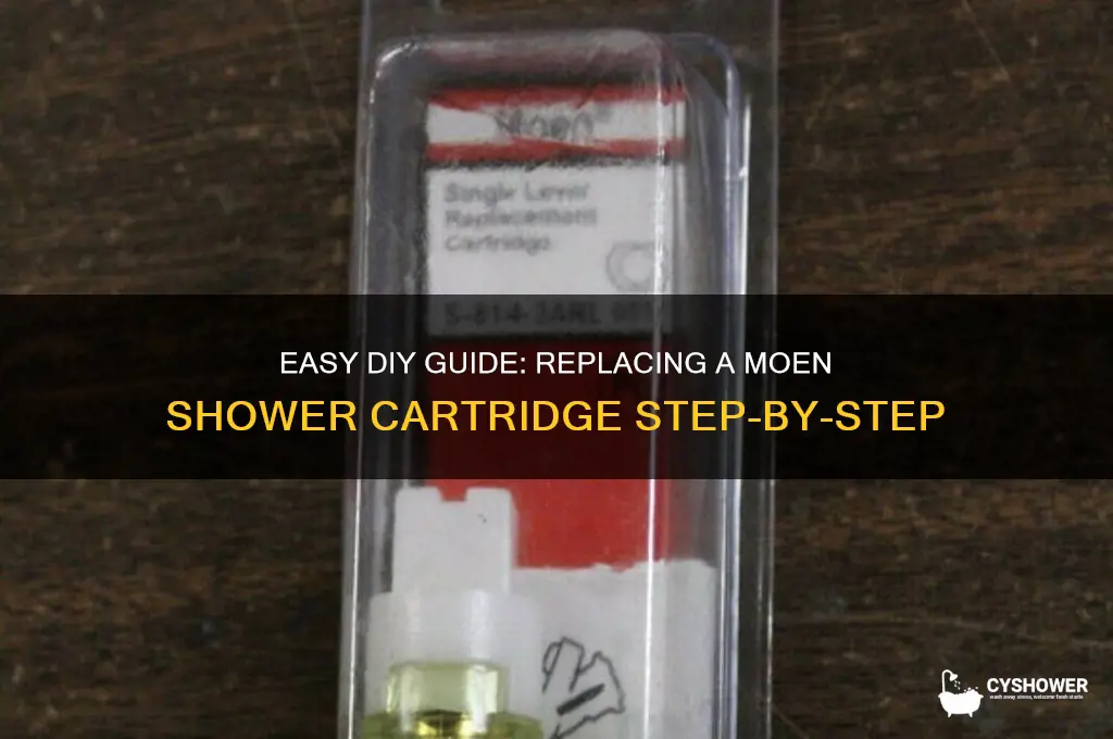 how to replace a moen shower cartrige