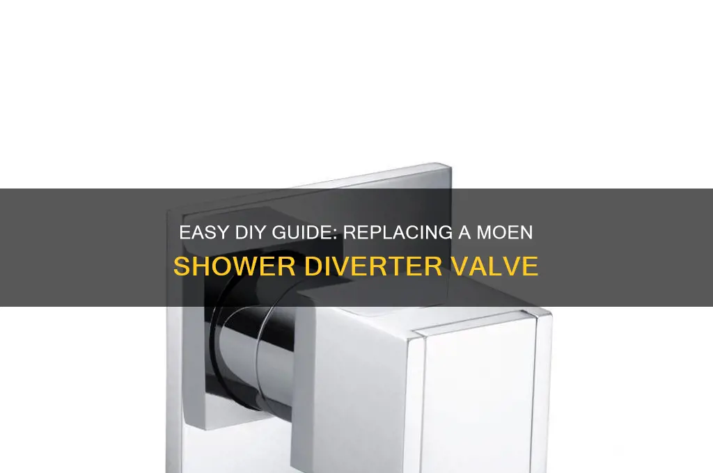 how to replace a moen shower diverter valve
