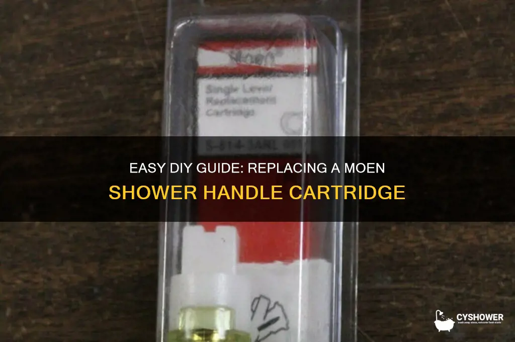how to replace a moen shower handle cartridge
