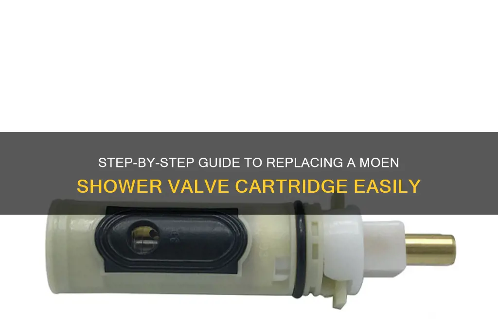 how to replace a moen shower valve cartridge direction
