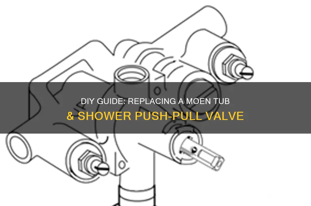how to replace a moen tub & shower push-pull valve