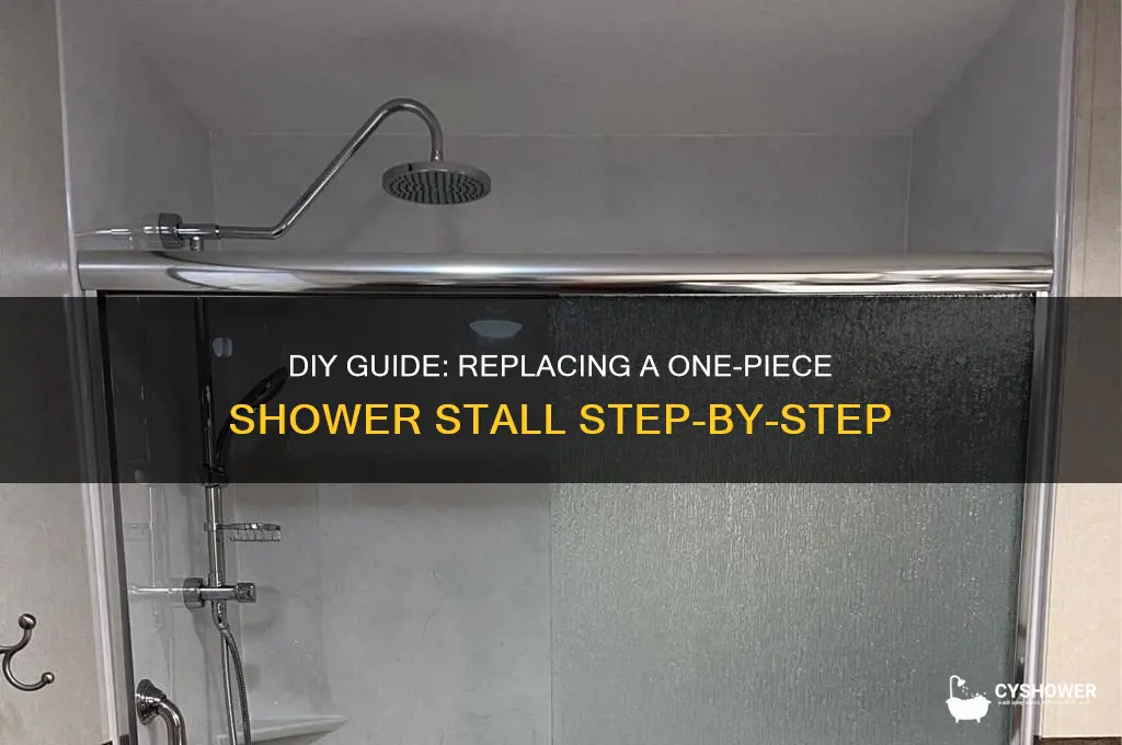 how to replace a one piece shower stall