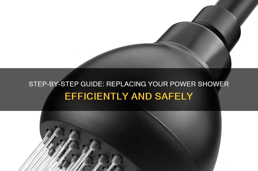 how to replace a power shower
