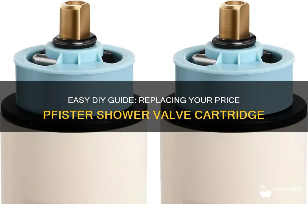 how to replace a price pfister shower valve cartridge