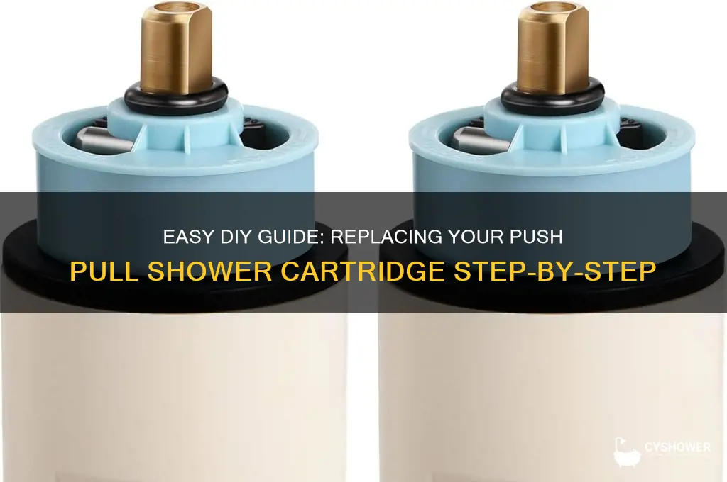 how to replace a push pull shower cartridge