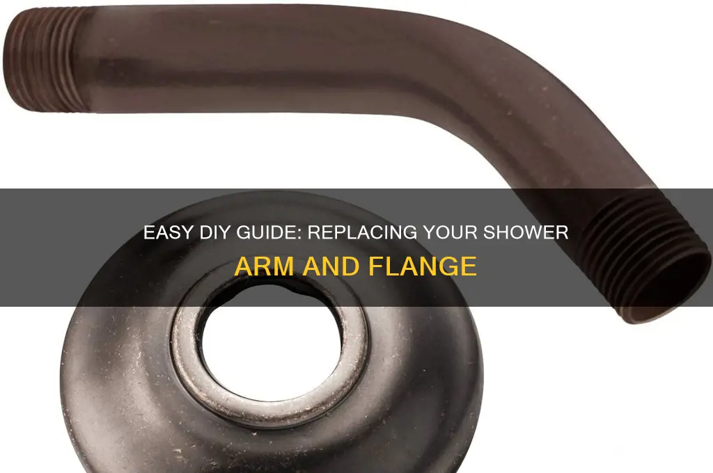 how to replace a shower arm and flange