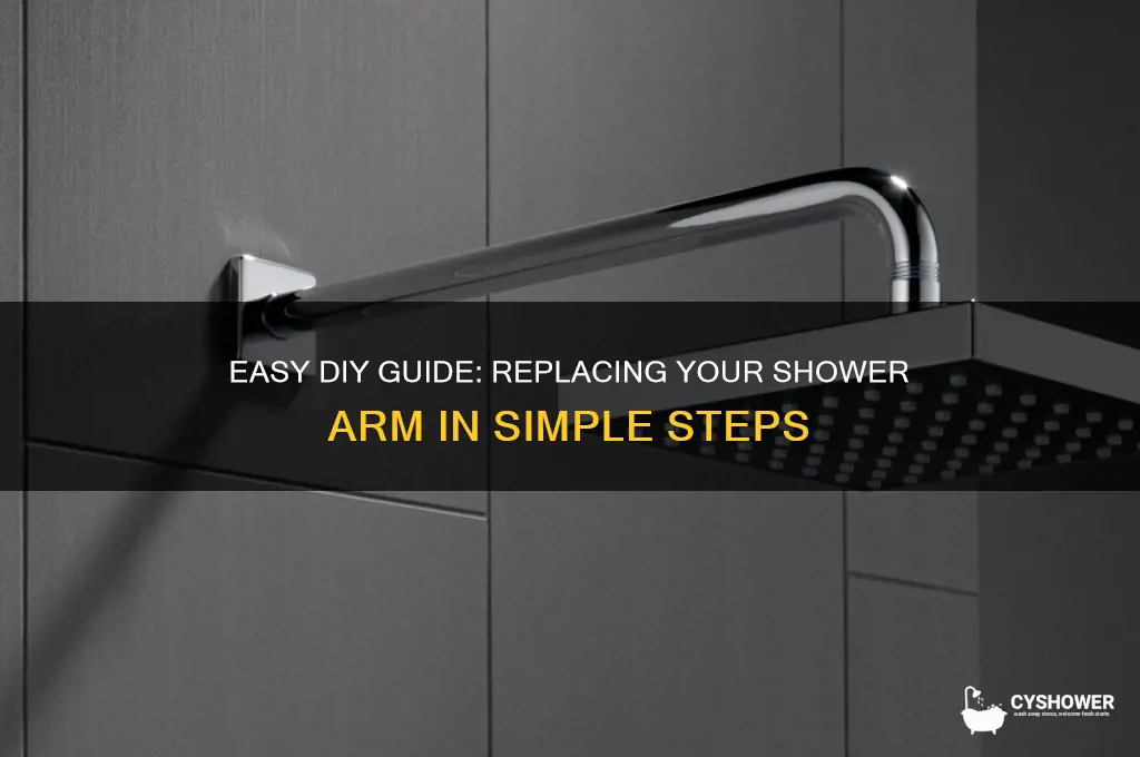 how to replace a shower arm