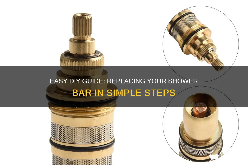 how to replace a shower bar