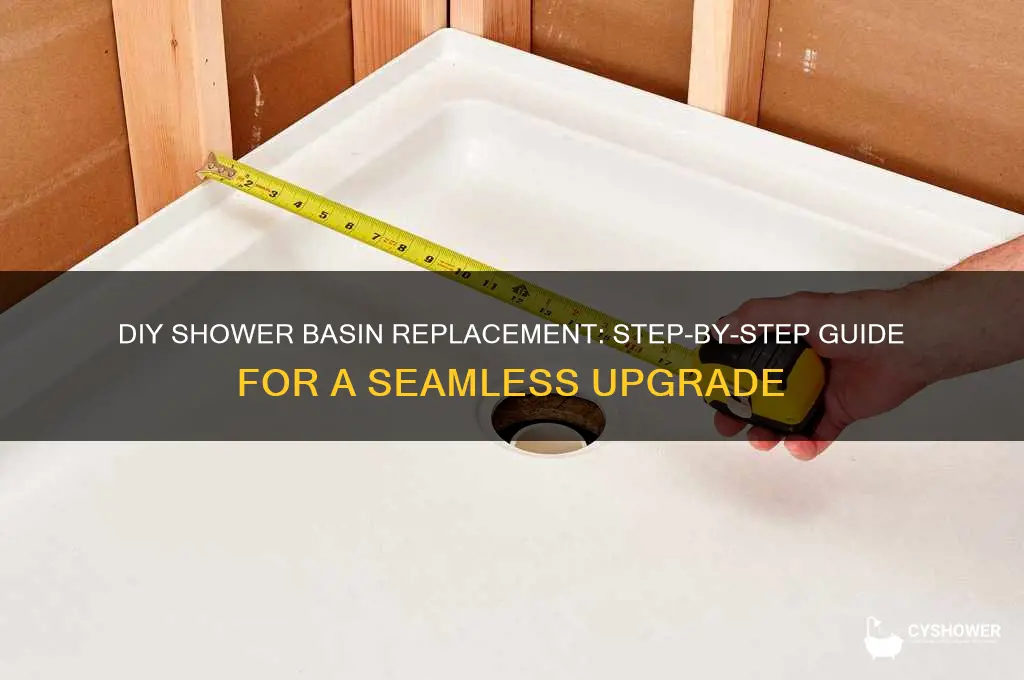 how to replace a shower basin