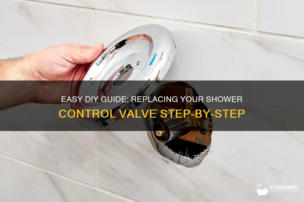 how to replace a shower control valve