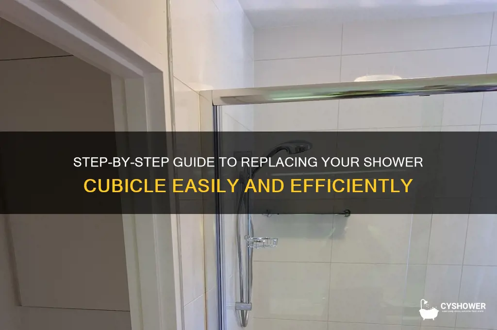 how to replace a shower cubicle
