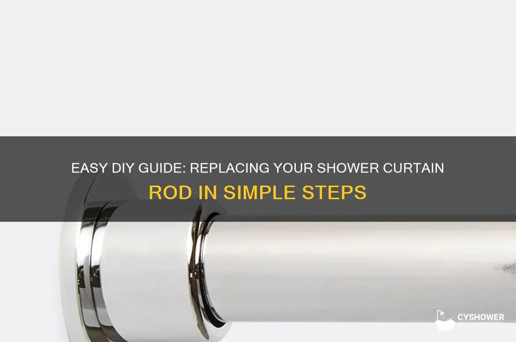 how to replace a shower curtain rod