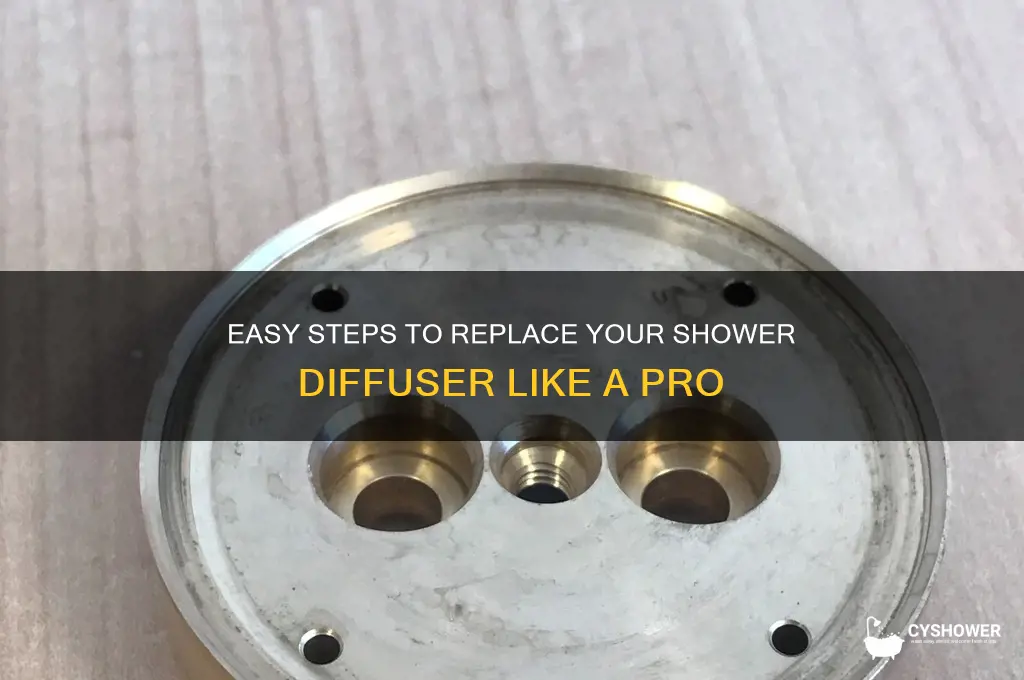 how to replace a shower diffuser