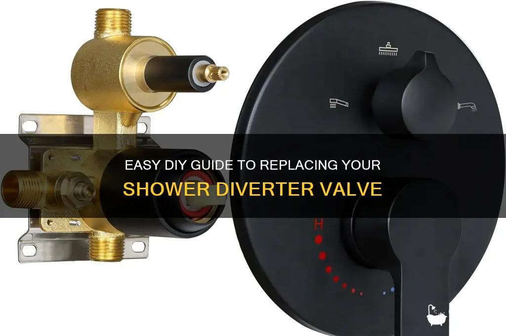 how to replace a shower diverter valve