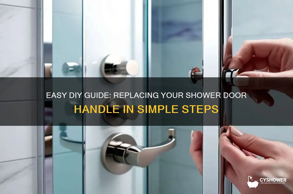 how to replace a shower door handle