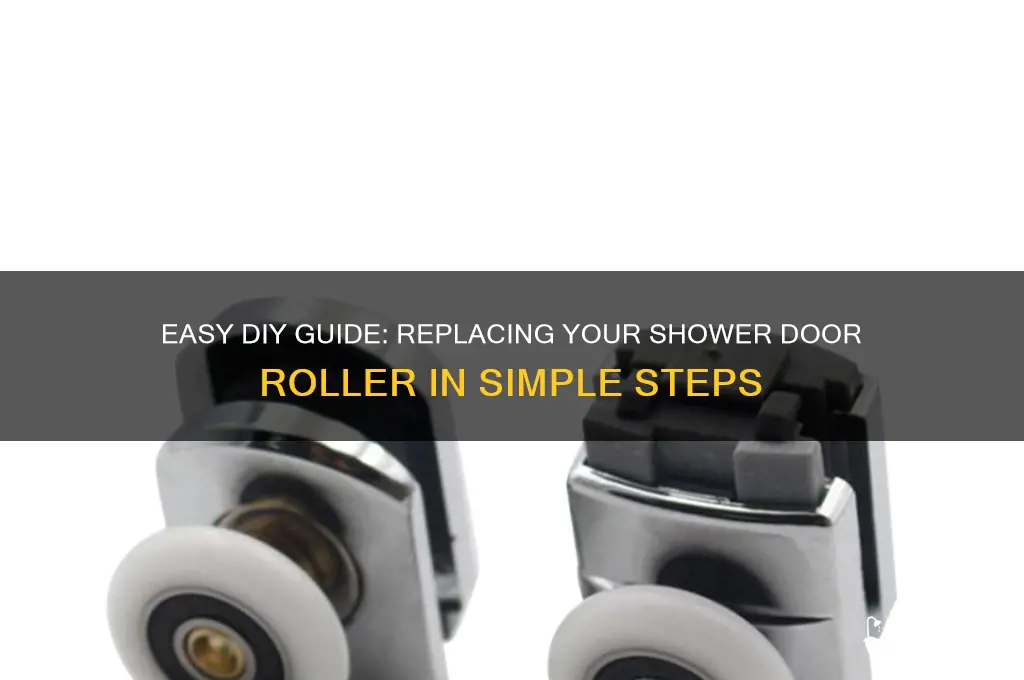how to replace a shower door roller