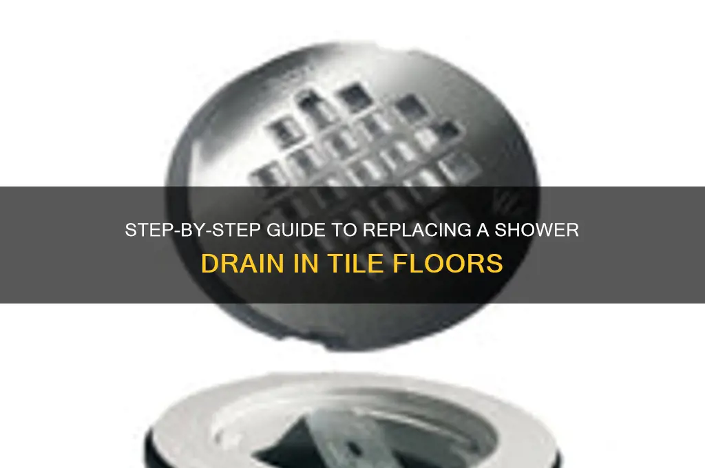 how to replace a shower drain in tile