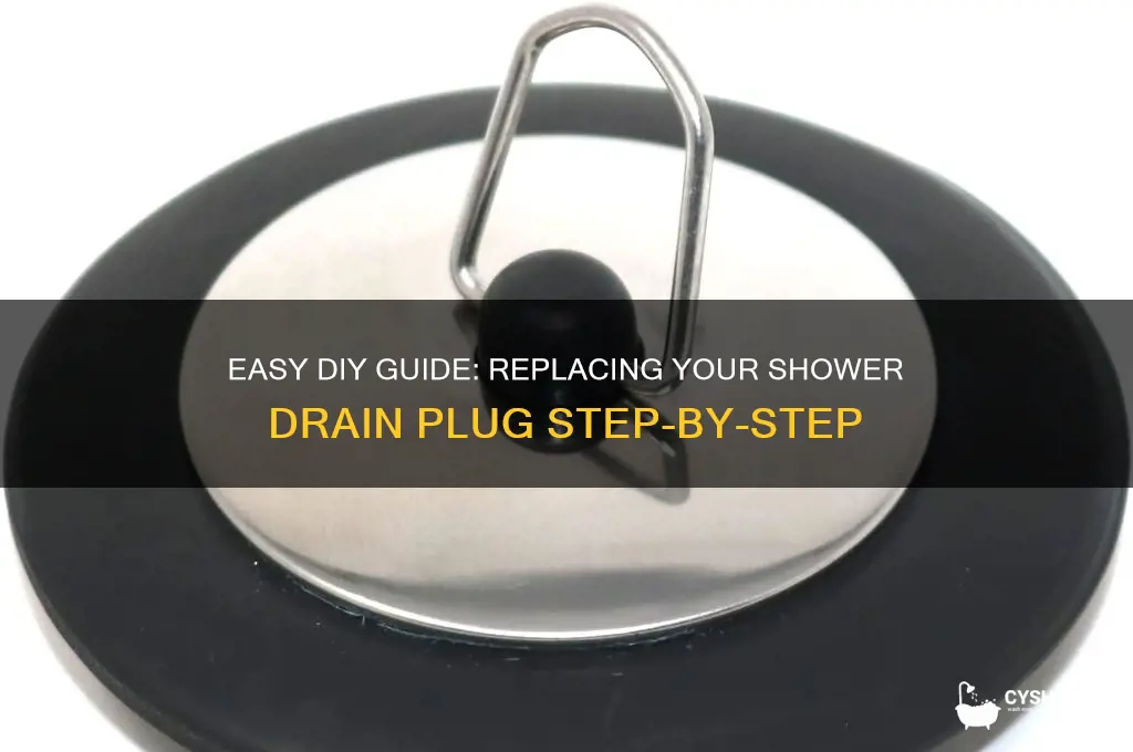 how to replace a shower drain plug