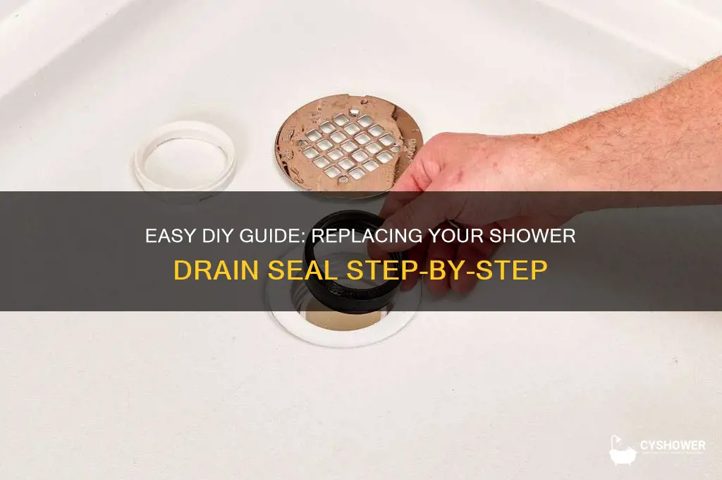 how to replace a shower drain seal