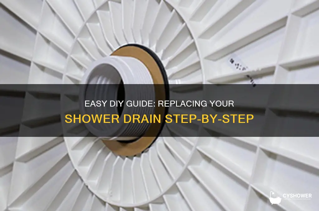 how to replace a shower drain