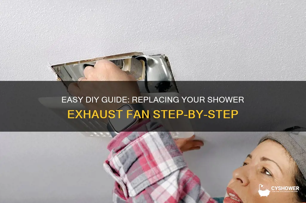 how to replace a shower exhaust fan