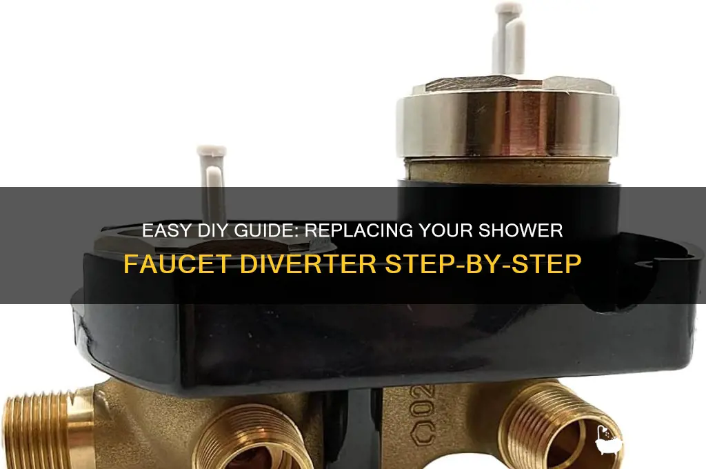 how to replace a shower faucet diverter