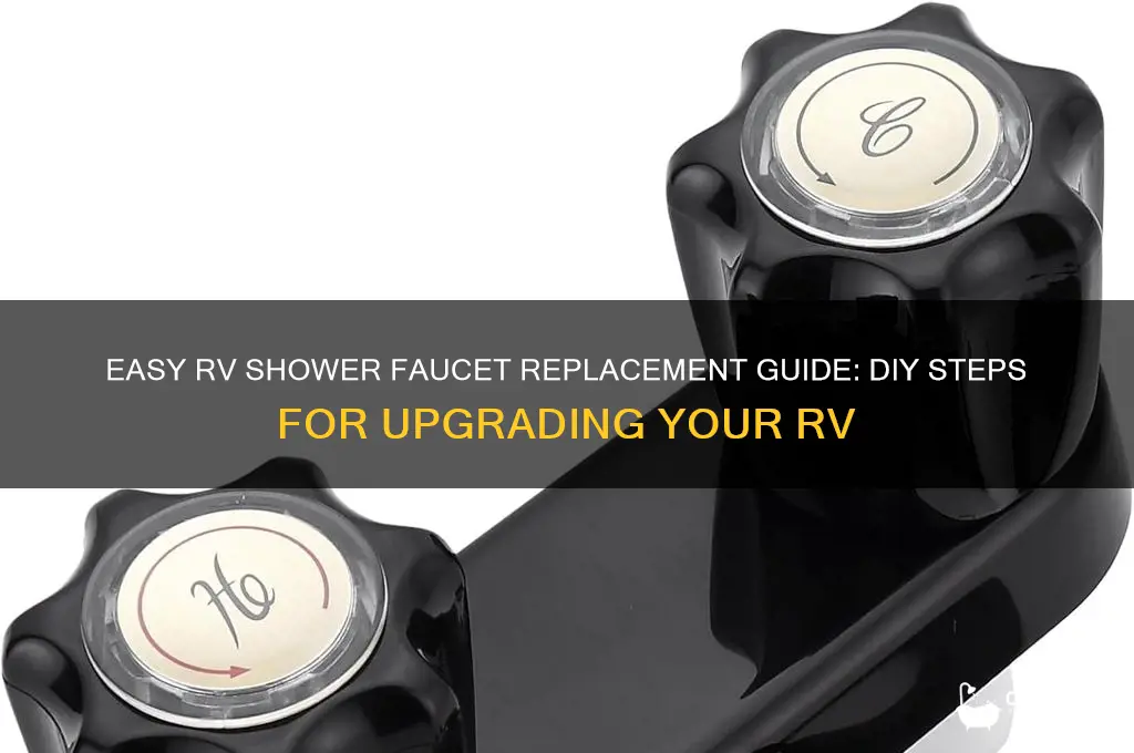 how to replace a shower faucet in an rv