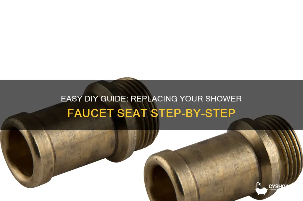how to replace a shower faucet seat