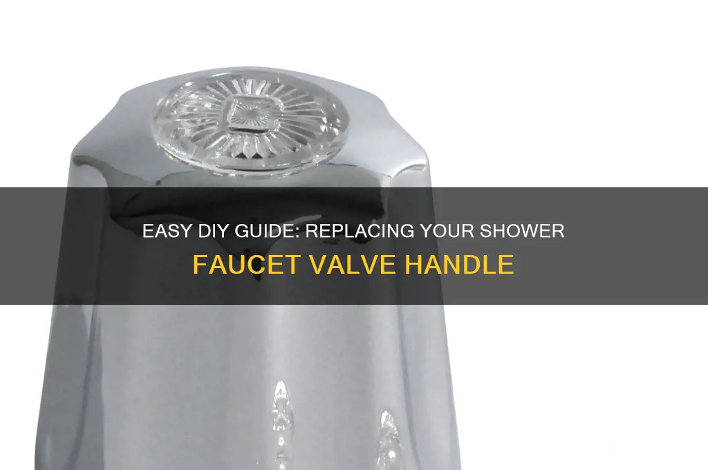 how to replace a shower faucet valve handle