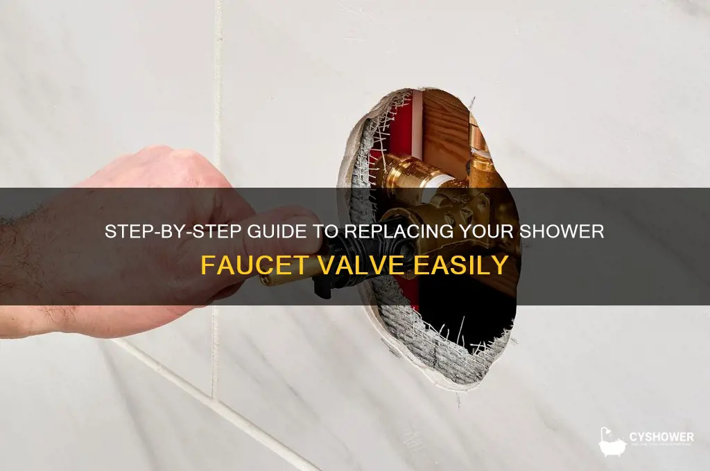 how to replace a shower faucet valve