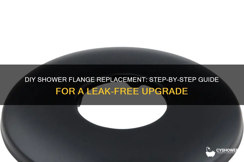how to replace a shower flange