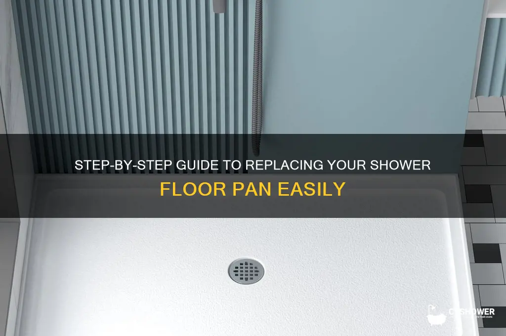 how to replace a shower floor pan