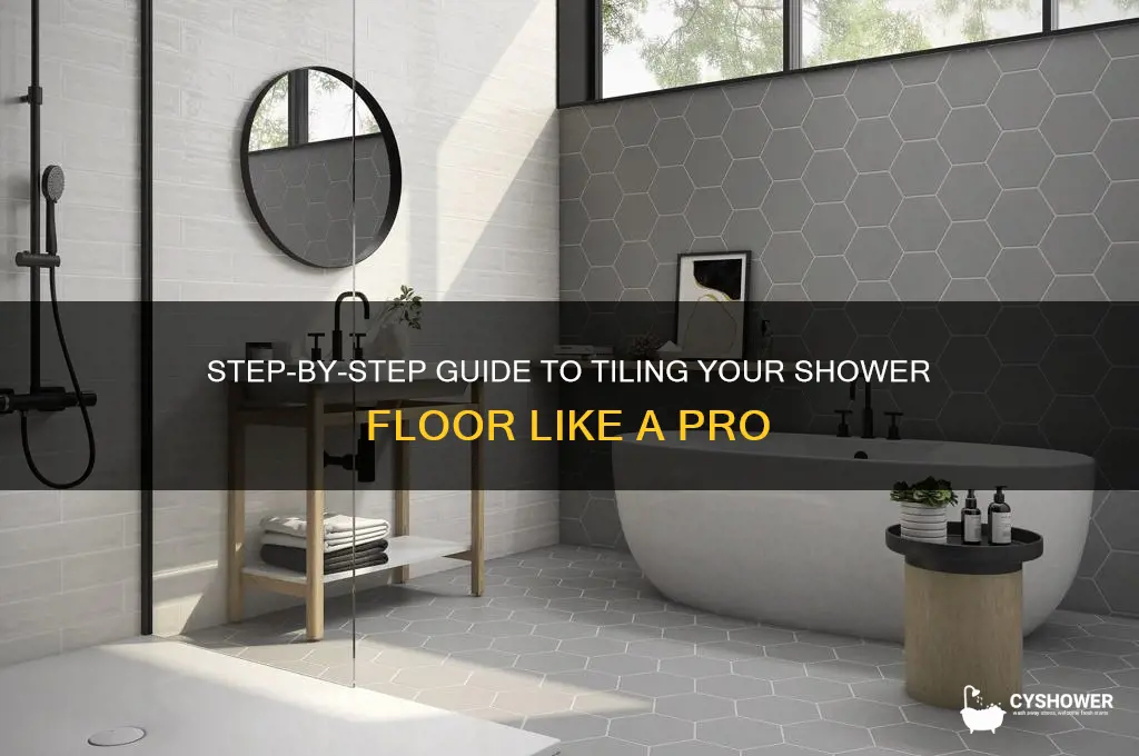 how to replace a shower floor with tile