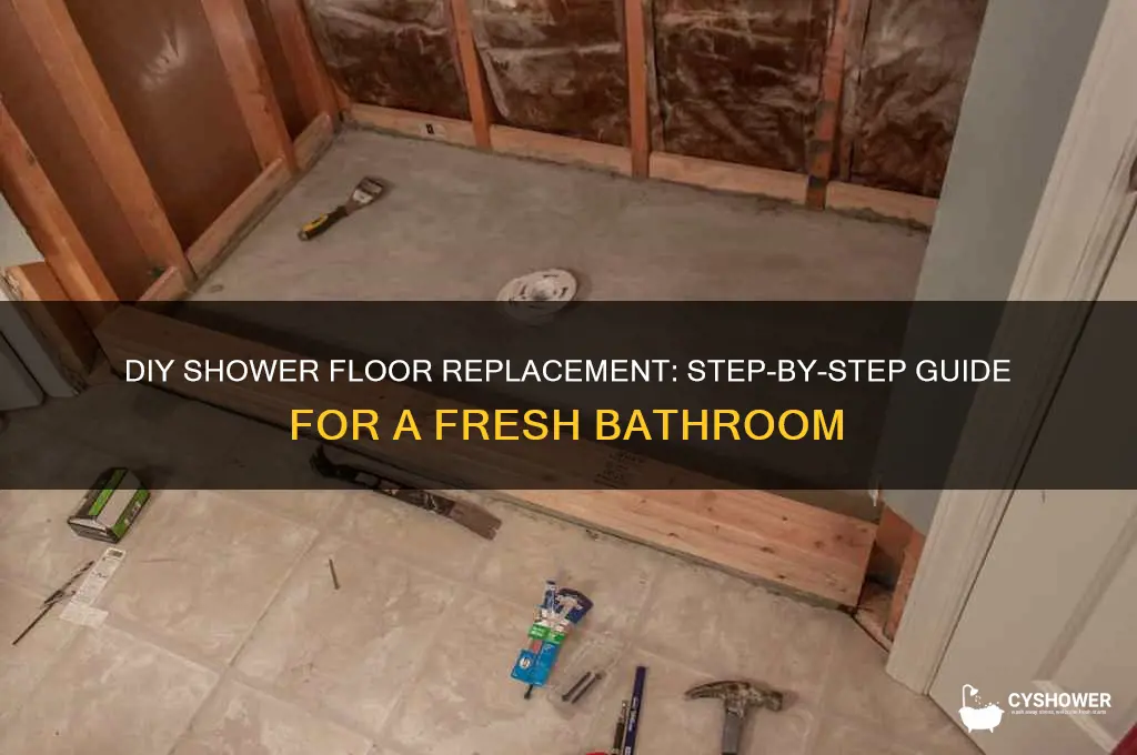 how to replace a shower floor