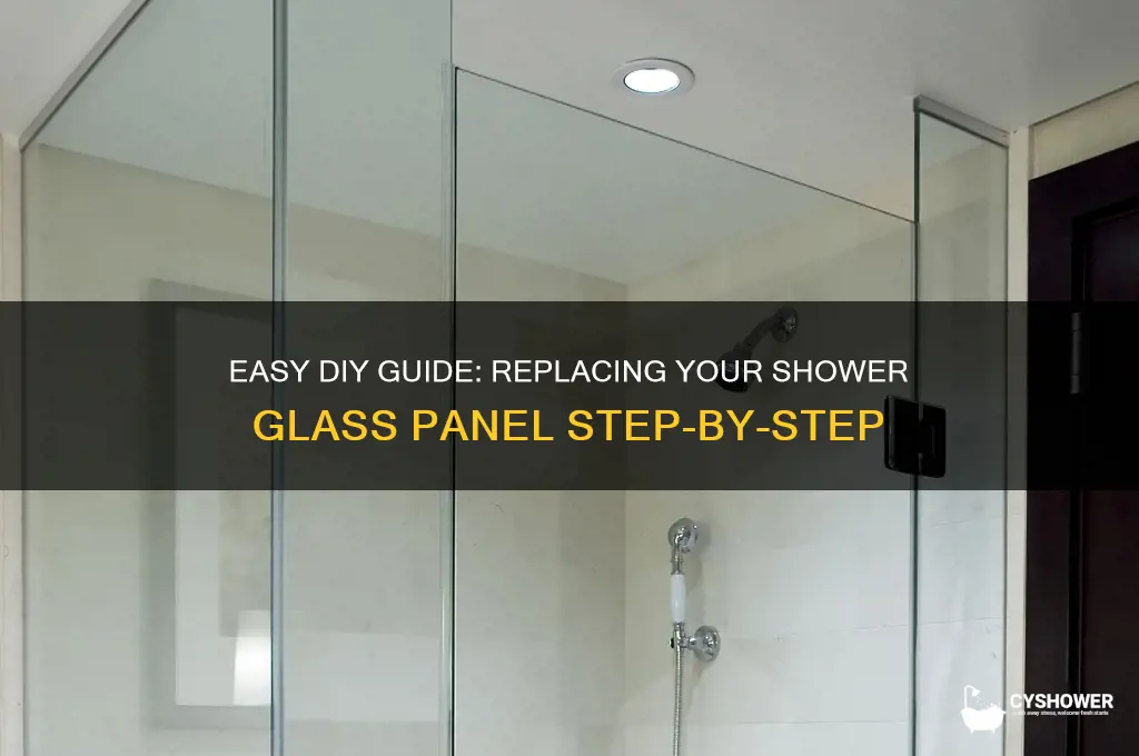 how to replace a shower glass panel