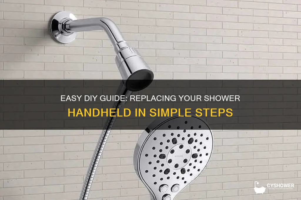 how to replace a shower hand held