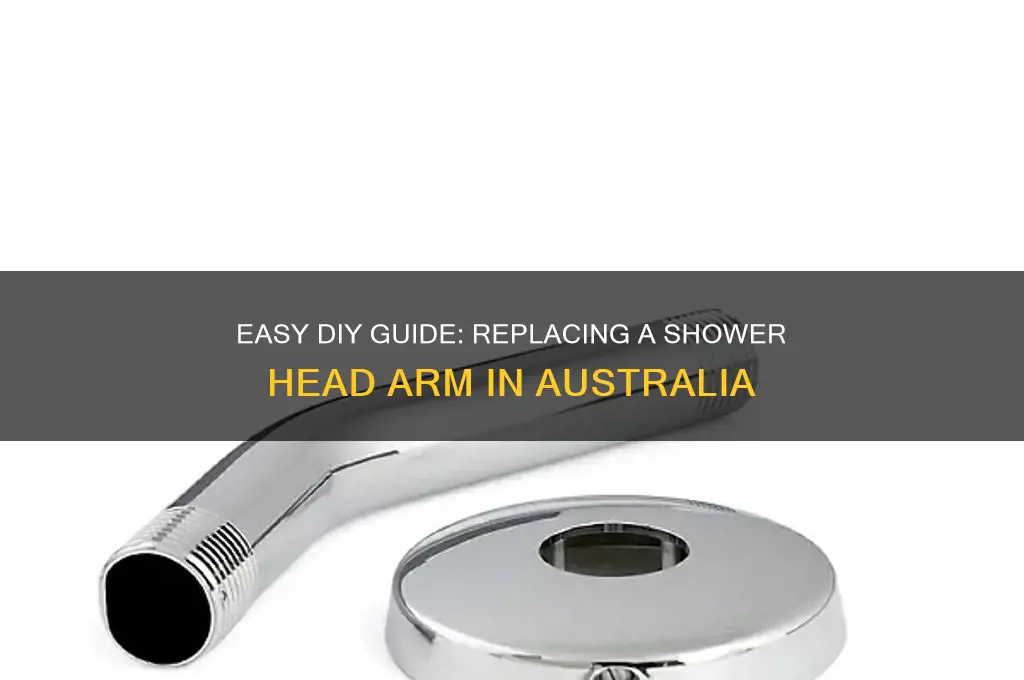 how to replace a shower head arm australia