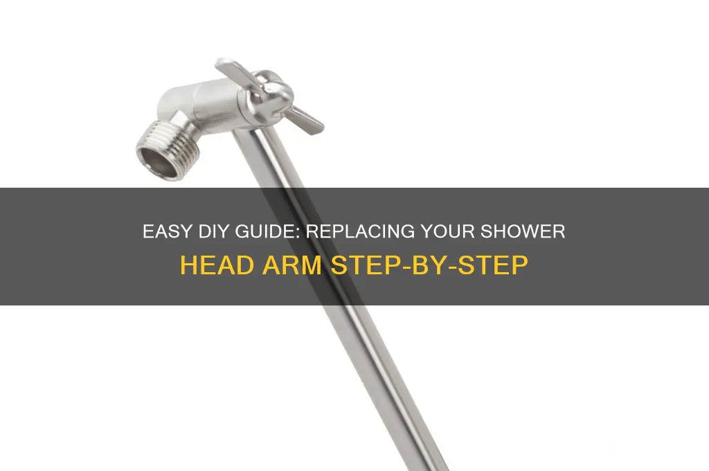 how to replace a shower head arm