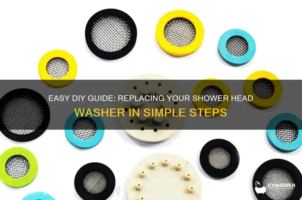 how to replace a shower head washer